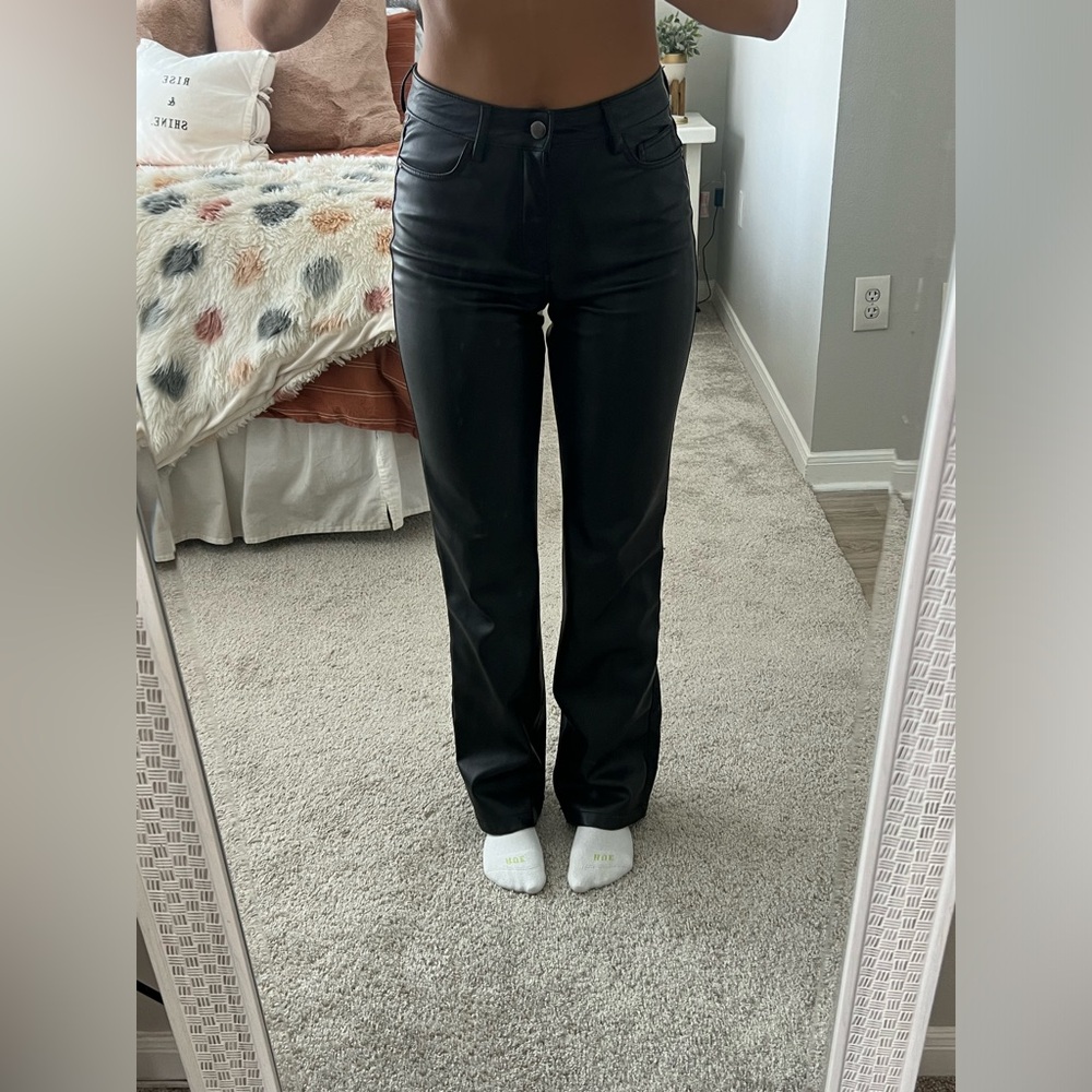 ZARA Faux Leather Pants